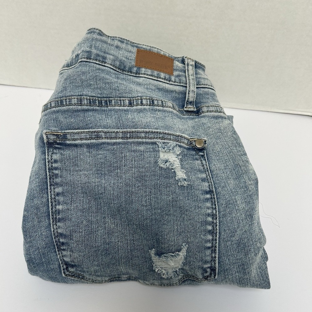 Judy Blue Skinny Fit Hi-Rise Acid Wash Distressed Jeans Size 16W Style #88266